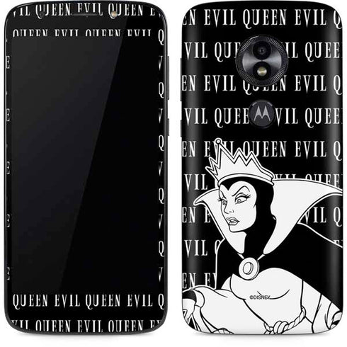 Disney Villains Evil Queen Black and White Moto E5 Play Skin